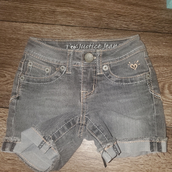 Dark Grey jean shorts - Picture 1 of 4